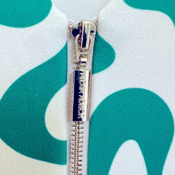 Alexia Admor Pink and Green Abstract Midi Dress - Picture 4 of 7